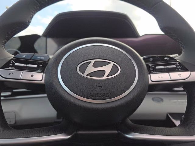 2025 Serenity White Hyundai Elantra Hybrid Limited FWD Sedan