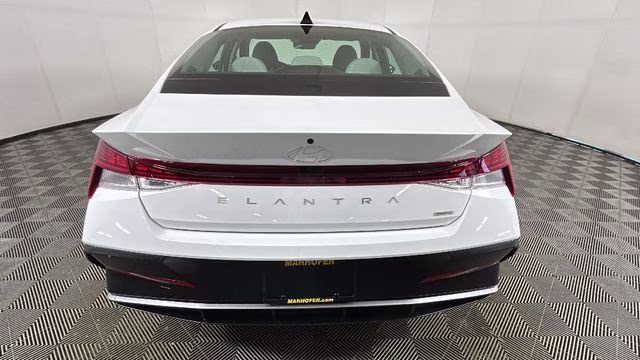 2025 Serenity White Hyundai Elantra Hybrid Limited FWD Sedan
