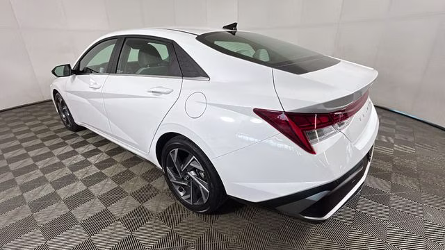 2025 Serenity White Hyundai Elantra Hybrid Limited FWD Sedan