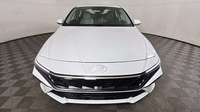2025 Serenity White Hyundai Elantra Hybrid Limited FWD Sedan