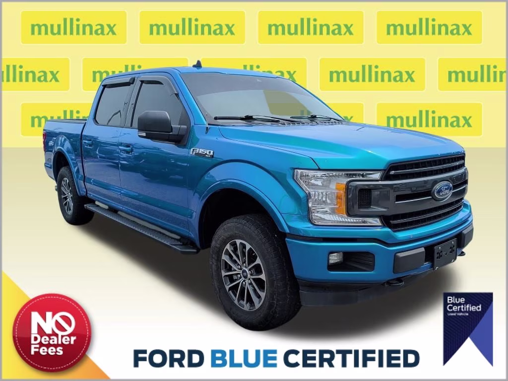 2019 Velocity Blue Metallic Ford F-150 XLT 4X4 Truck