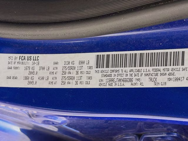 2019 Blue Streak Ram 1500 Laramie RWD Truck