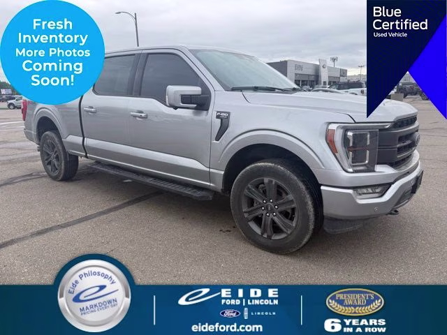 2023 Iconic Silver Metallic Ford F-150 Lariat 4X4 Truck