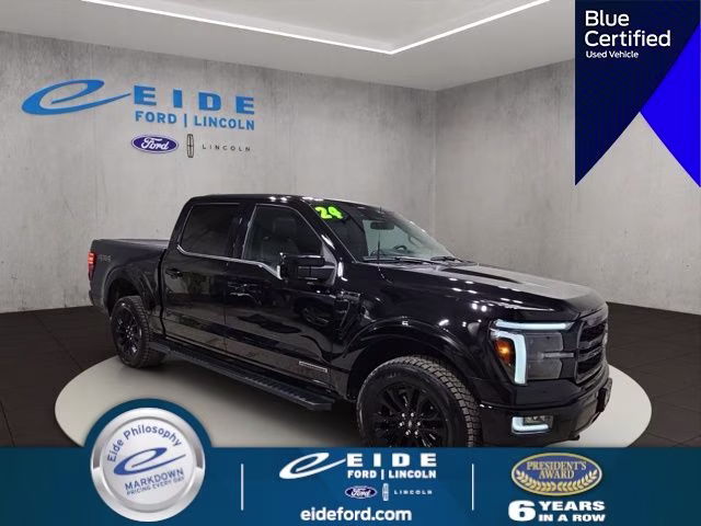 2024 Agate Black Metallic Ford F-150 Lariat 4X4 Truck