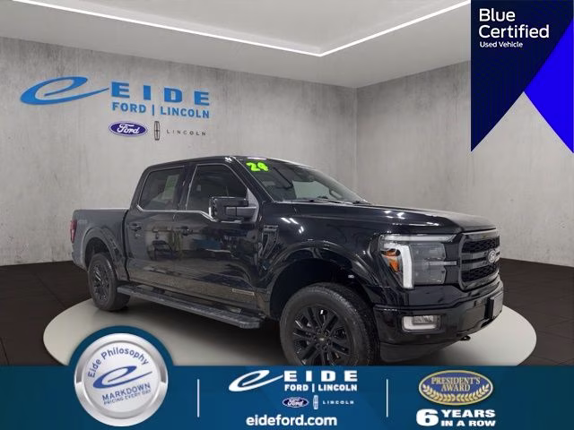 2024 Agate Black Metallic Ford F-150 Lariat 4X4 Truck