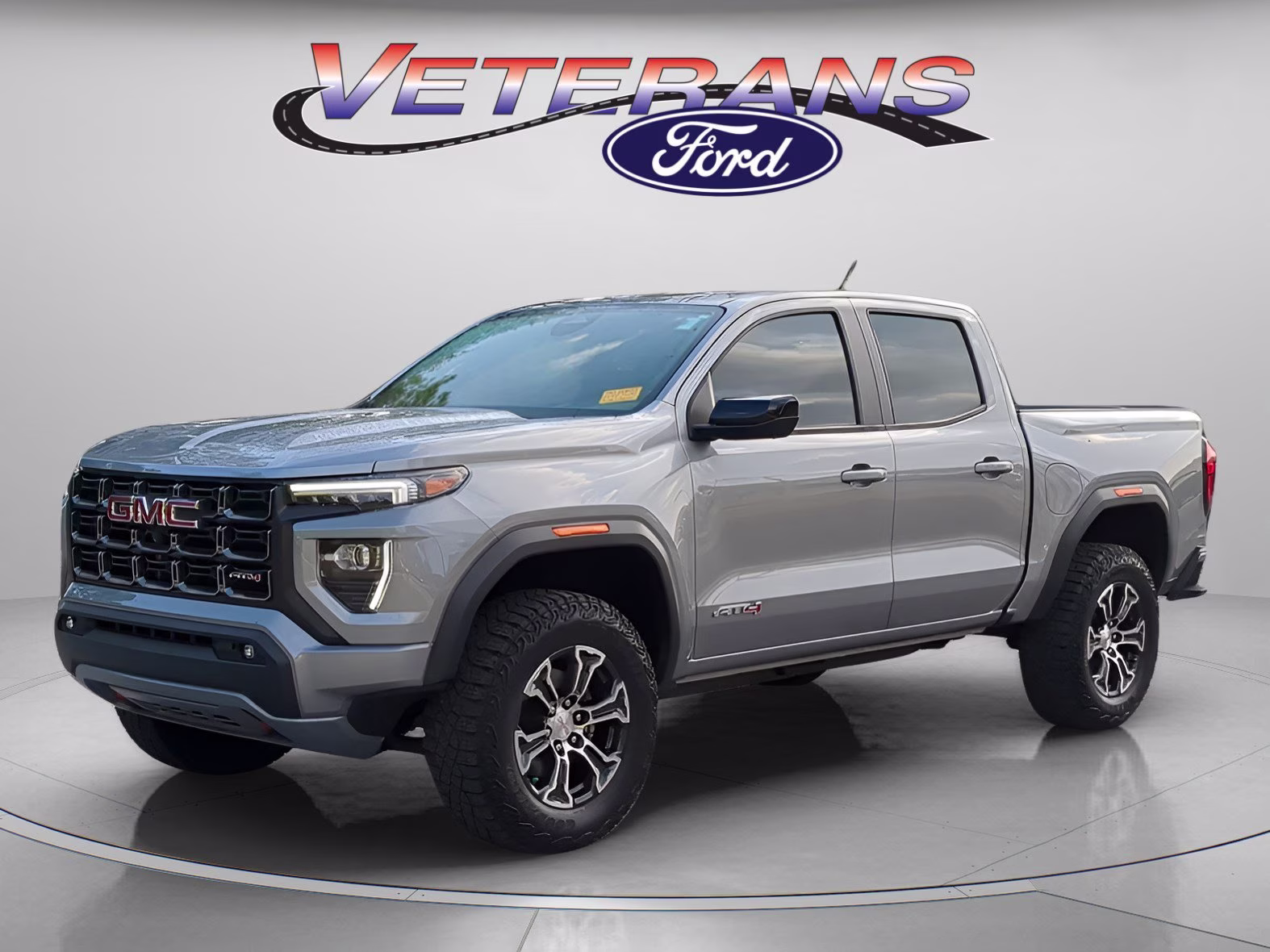 2023 Sterling Metallic GMC Canyon 4WD AT4 Crew Cab Pickup 4X4 Truck