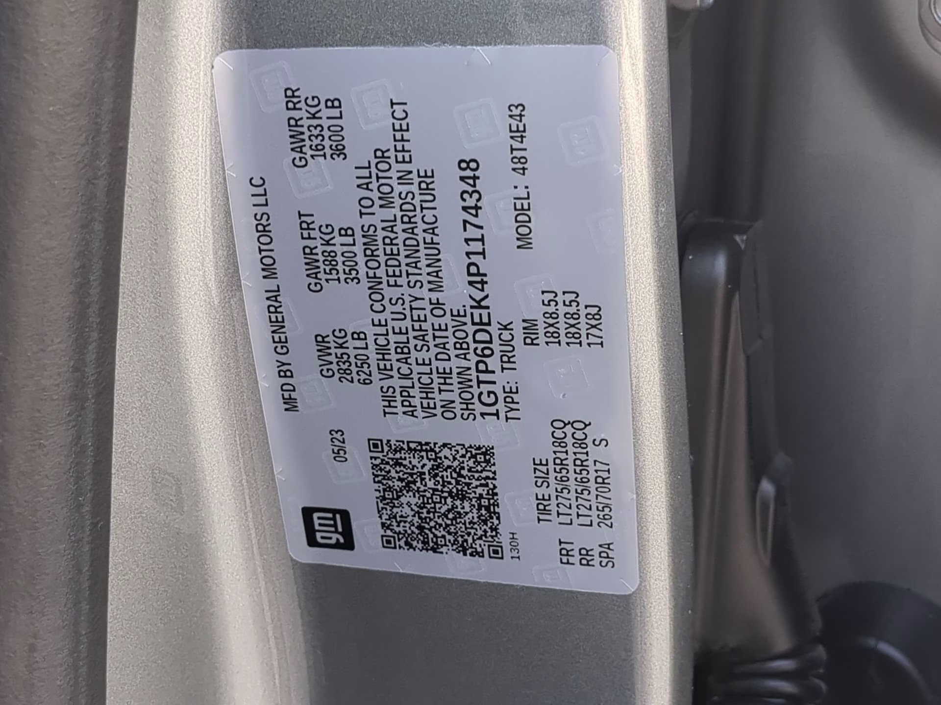 2023 Sterling Metallic GMC Canyon 4WD AT4 Crew Cab Pickup 4X4 Truck