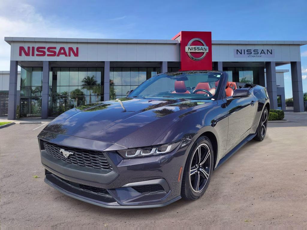 2024 Gray Metallic Ford Mustang EcoBoost Premium RWD Convertible