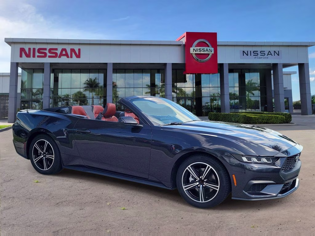 2024 Gray Metallic Ford Mustang EcoBoost Premium RWD Convertible