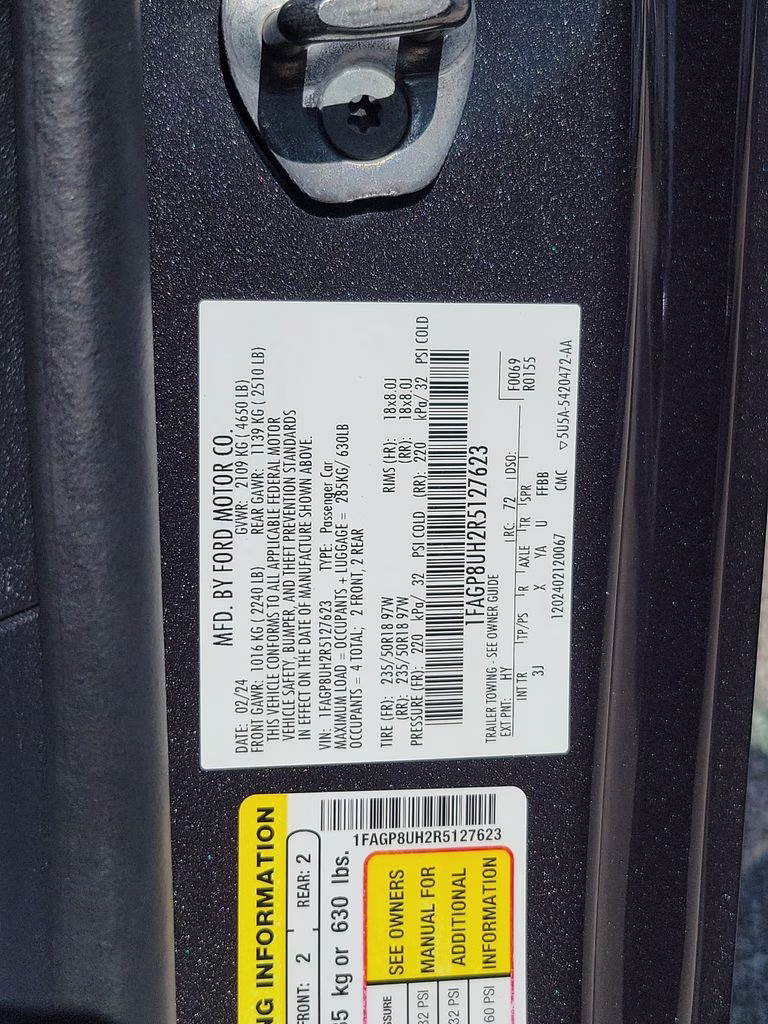 2024 Gray Metallic Ford Mustang EcoBoost Premium RWD Convertible