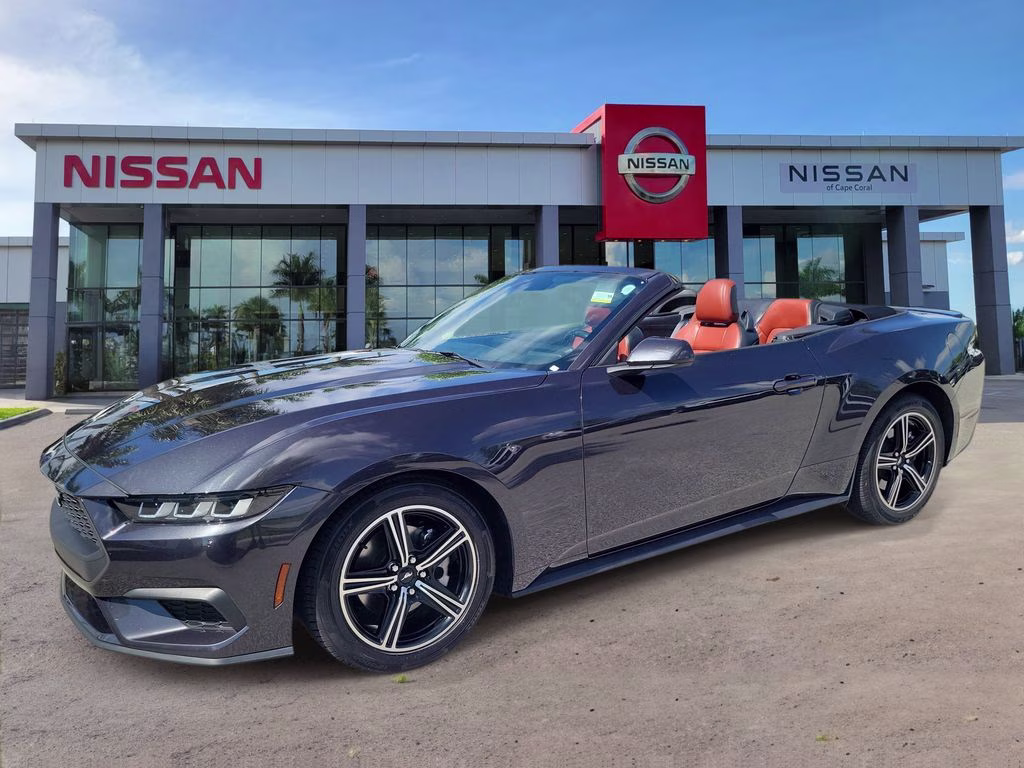 2024 Gray Metallic Ford Mustang EcoBoost Premium RWD Convertible