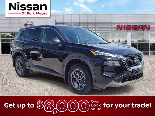 2023 Super Black Nissan Rogue S AWD SUV