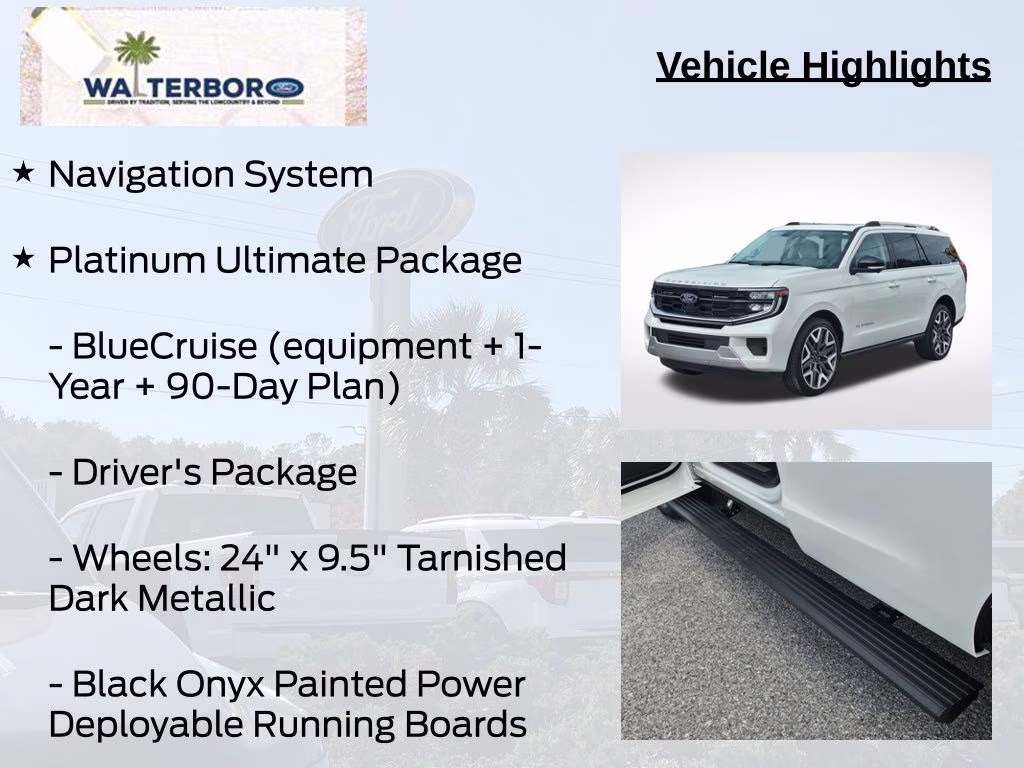 2026 Star White Metallic Tri-Coat Ford Expedition Platinum 4X4 SUV