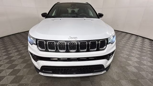 2023 Bright White Clearcoat Jeep Compass Limited 4X4 SUV