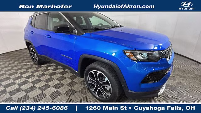 2024 Hydro Blue Pearlcoat Jeep Compass Limited 4X4 SUV