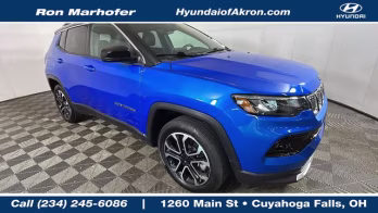 2024 Hydro Blue Pearlcoat Jeep Compass Limited 4X4 SUV