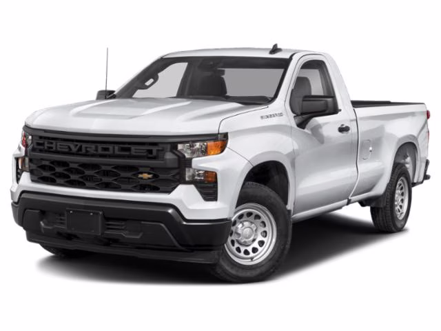 2024 Summit White Chevrolet Silverado 1500 WT 4X4 Truck