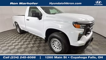 2024 Summit White Chevrolet Silverado 1500 WT 4X4 Truck