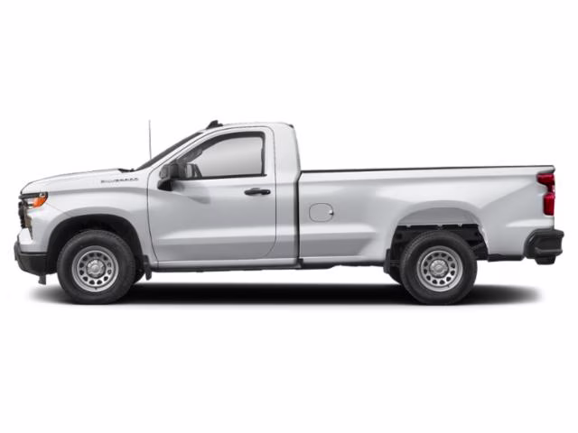 2024 Summit White Chevrolet Silverado 1500 WT 4X4 Truck