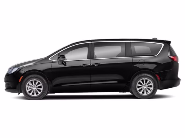 2024 Diamond Black Crystal Pearlcoat Chrysler Voyager LX FWD Van