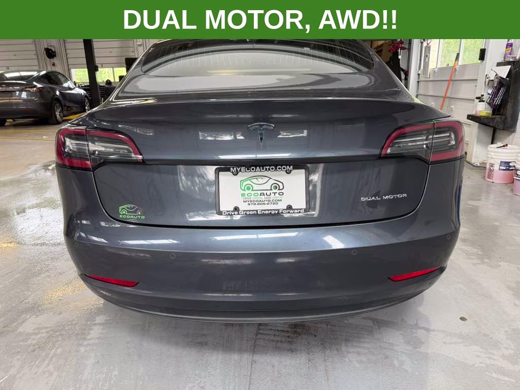 2020 Gray Tesla Model 3 Long Range AWD Sedan