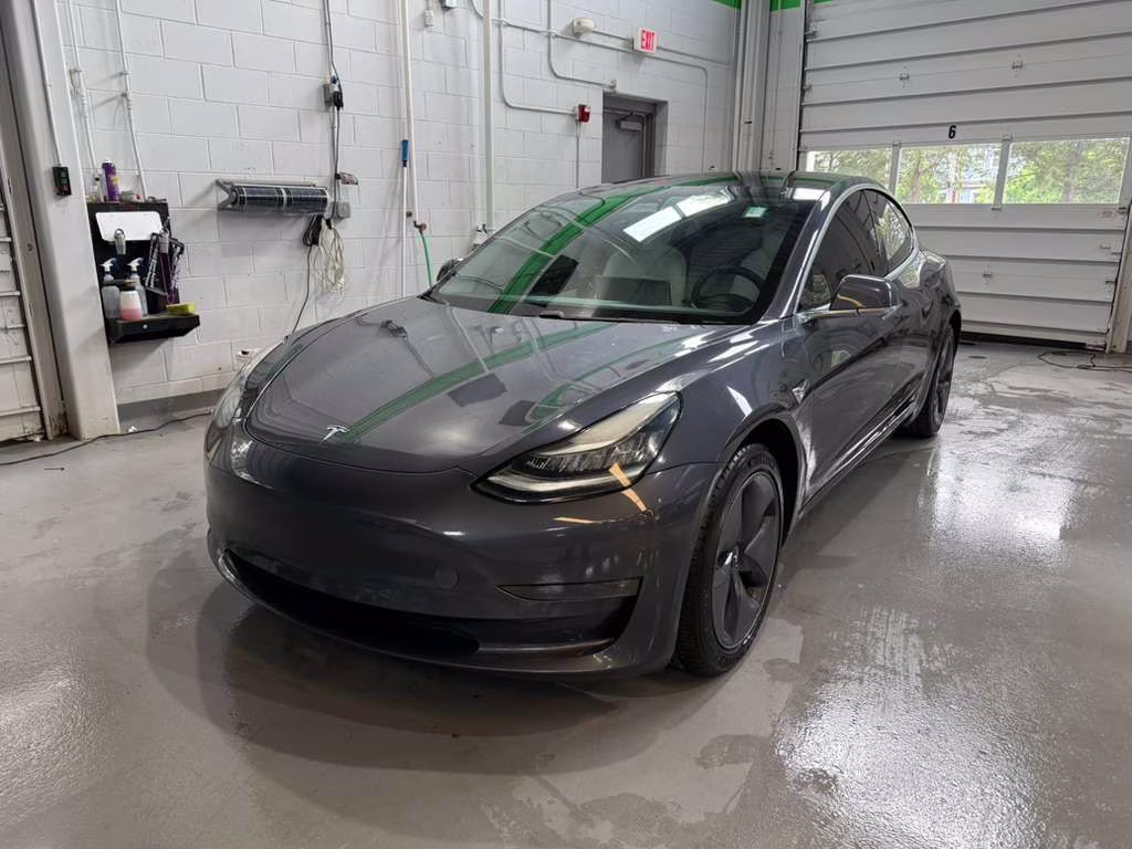 2020 Gray Tesla Model 3 Long Range AWD Sedan