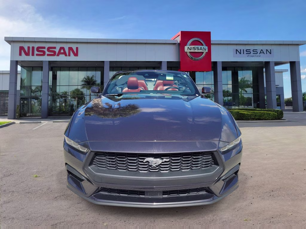 2024 Gray Metallic Ford Mustang EcoBoost Premium RWD Convertible