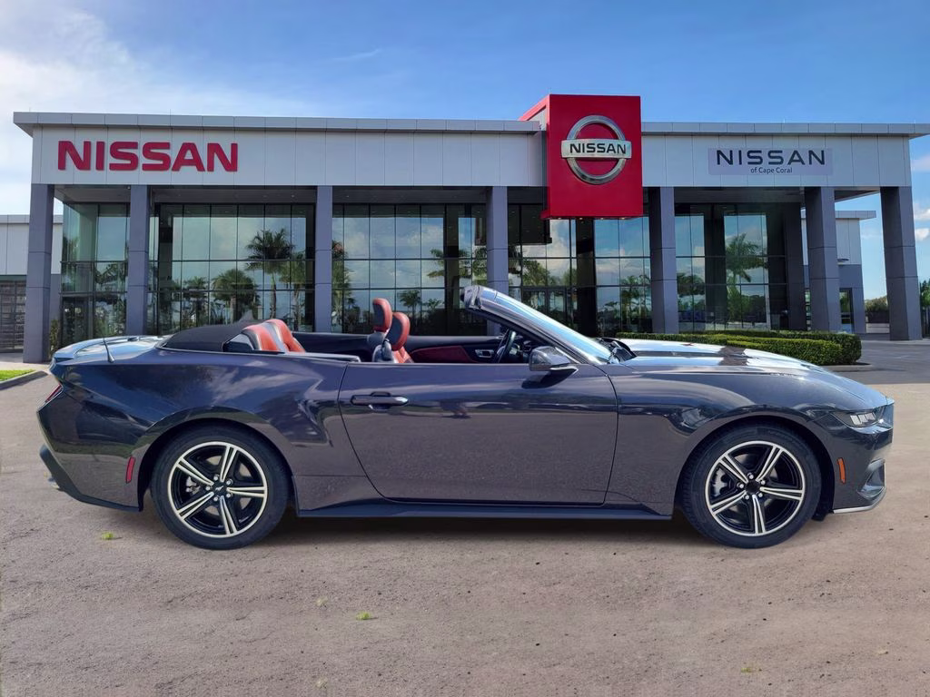 2024 Gray Metallic Ford Mustang EcoBoost Premium RWD Convertible
