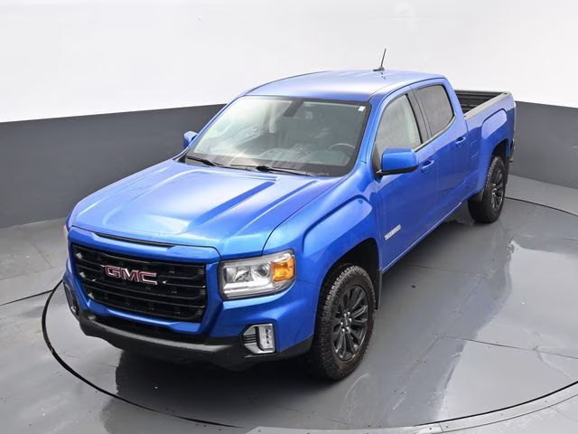 2021 Blue Metallic GMC Canyon Elevation 4X4 Truck