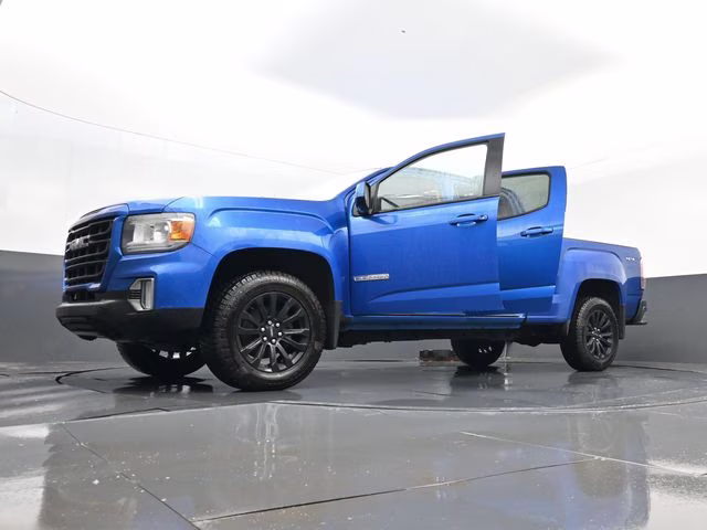2021 Blue Metallic GMC Canyon Elevation 4X4 Truck