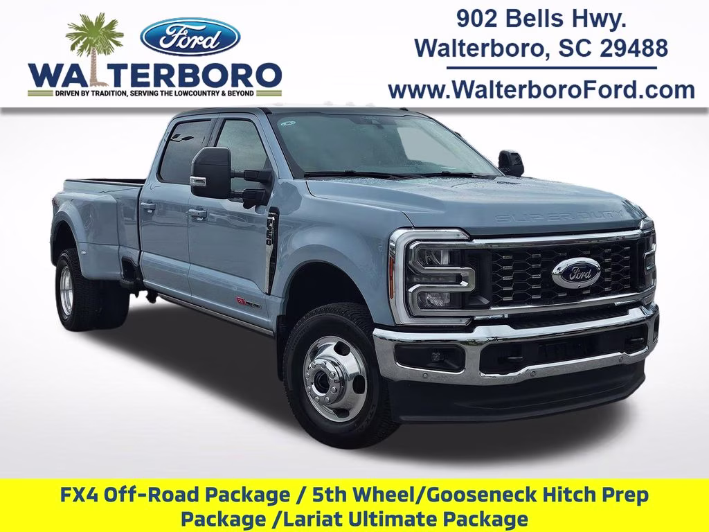 2026 Glacier Gray Metallic TriCoat Ford Super Duty F-350 DRW Lariat 4X4 Truck