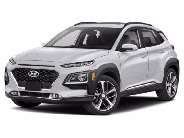 2020 Chalk White Hyundai Kona Limited FWD SUV