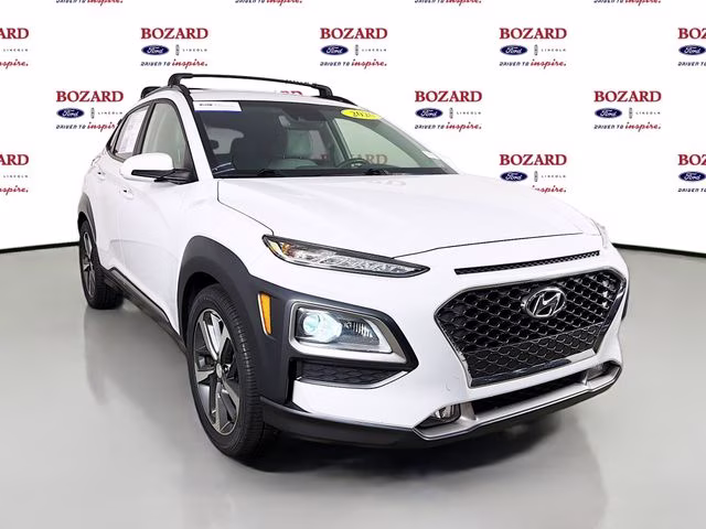 2020 White Hyundai Kona Limited FWD SUV