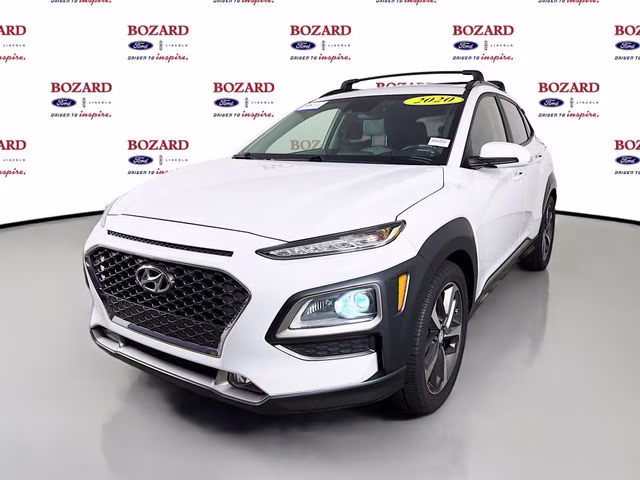 2020 White Hyundai Kona Limited FWD SUV