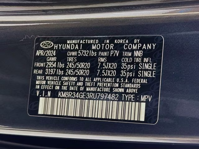 2024 Graphite Hyundai Palisade XRT FWD SUV