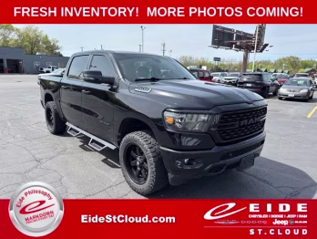 2023 Diamond Black Crystal Pearlcoat Ram 1500 Big Horn 4X4 Truck