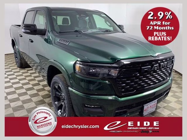 2026 Serrano Green Metallic Ram 1500 Big Horn Night Edition 4X4 Truck