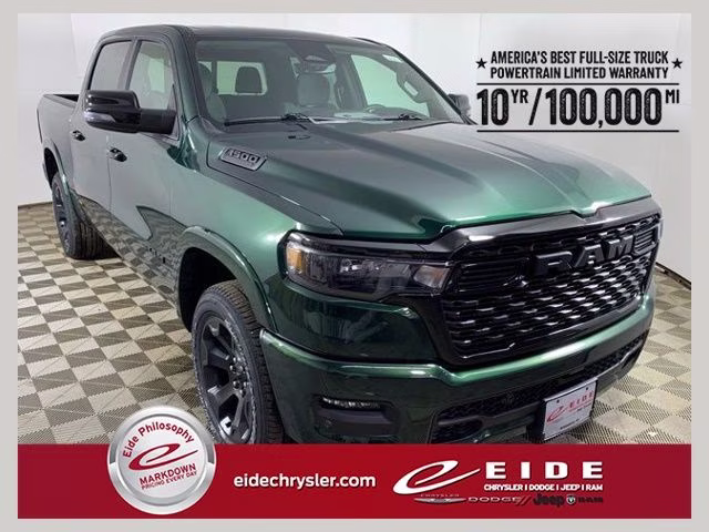 2026 Serrano Green Metallic Ram 1500 Big Horn Night Edition 4X4 Truck