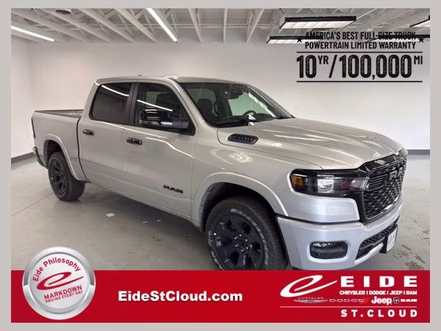 2026 Silver Zynith Ram 1500 Big Horn Night Edition 4X4 Truck