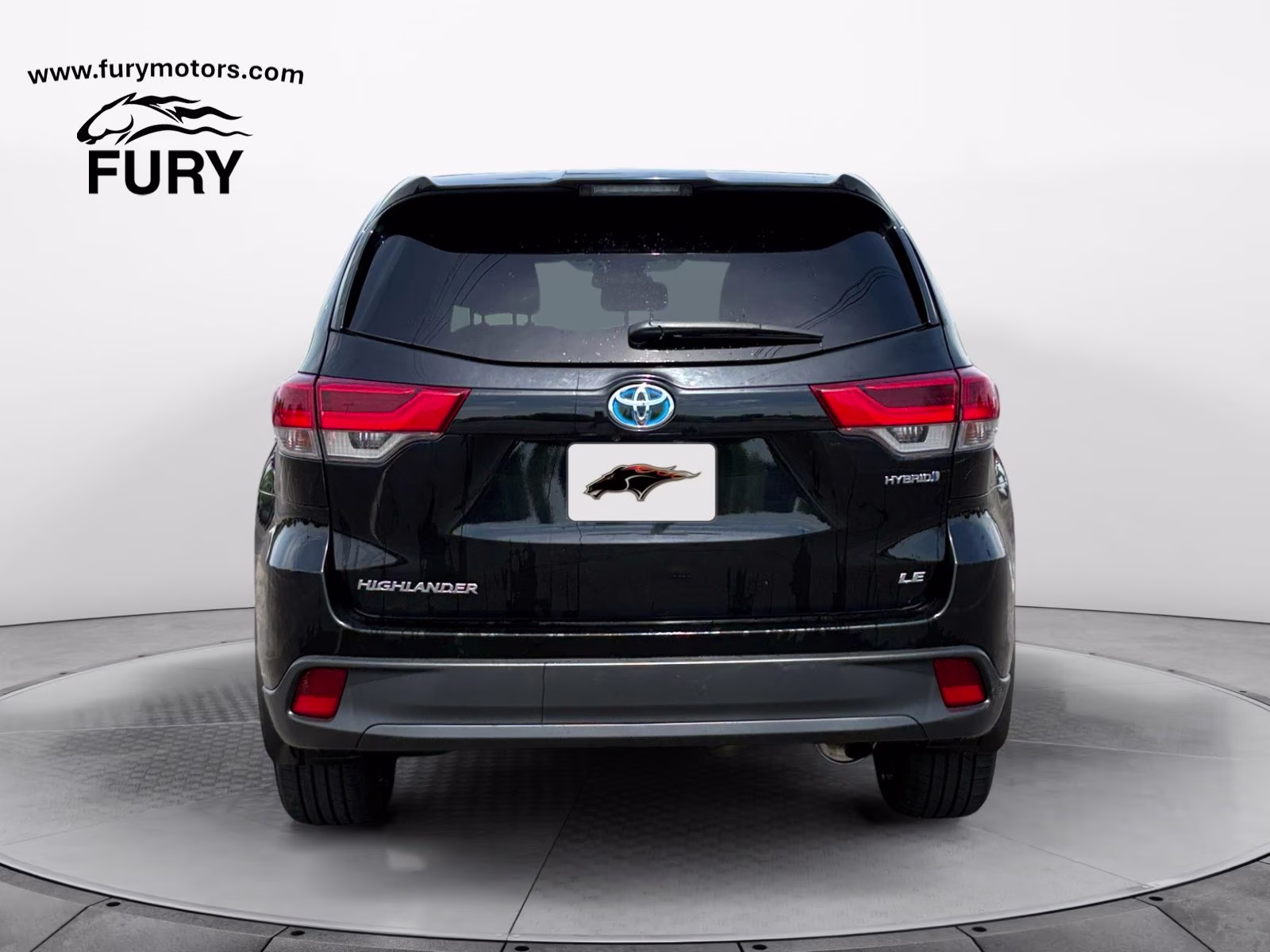 2019 Midnight Black Metallic Toyota Highlander Hybrid LE AWD SUV