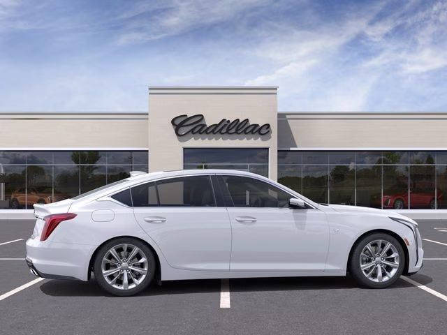 2026 Summit White Cadillac CT5 Premium Luxury RWD Sedan