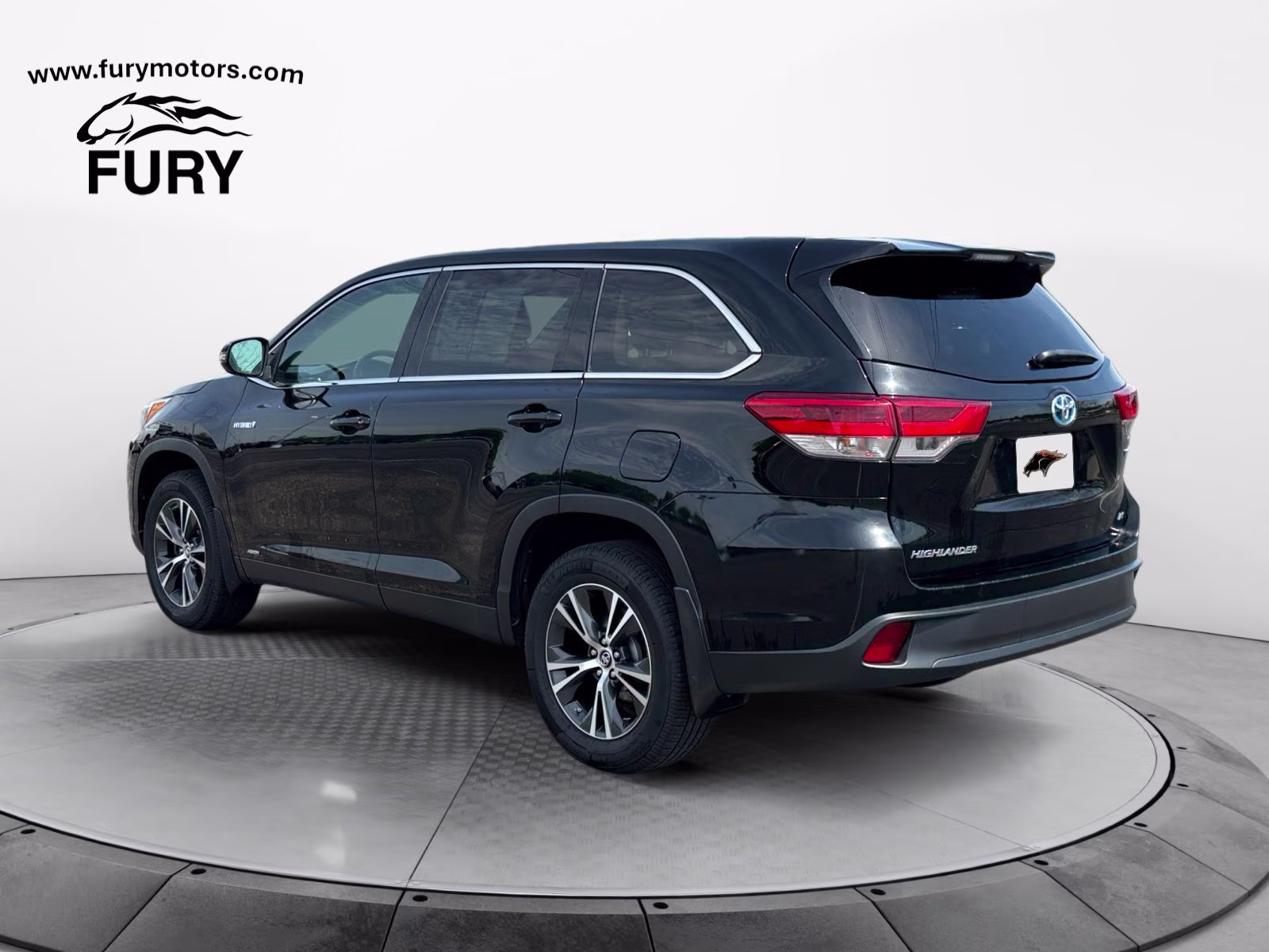 2019 Midnight Black Metallic Toyota Highlander Hybrid LE AWD SUV