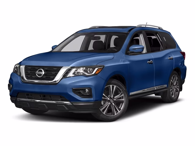 2017 Caspian Blue Nissan Pathfinder Platinum 4X4 SUV