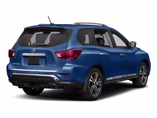 2017 Caspian Blue Nissan Pathfinder Platinum 4X4 SUV