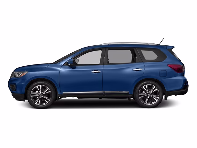 2017 Caspian Blue Nissan Pathfinder Platinum 4X4 SUV