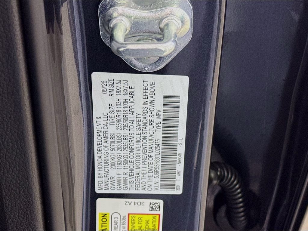 2026 Meteorite Gray Metallic Honda CR-V Hybrid Sport-L FWD SUV
