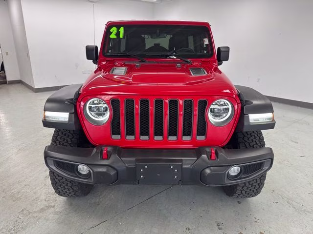 Used 2021 Jeep Wrangler Unlimited Rubicon with VIN 1C4HJXFG3MW767857 for sale in Waite Park, Minnesota