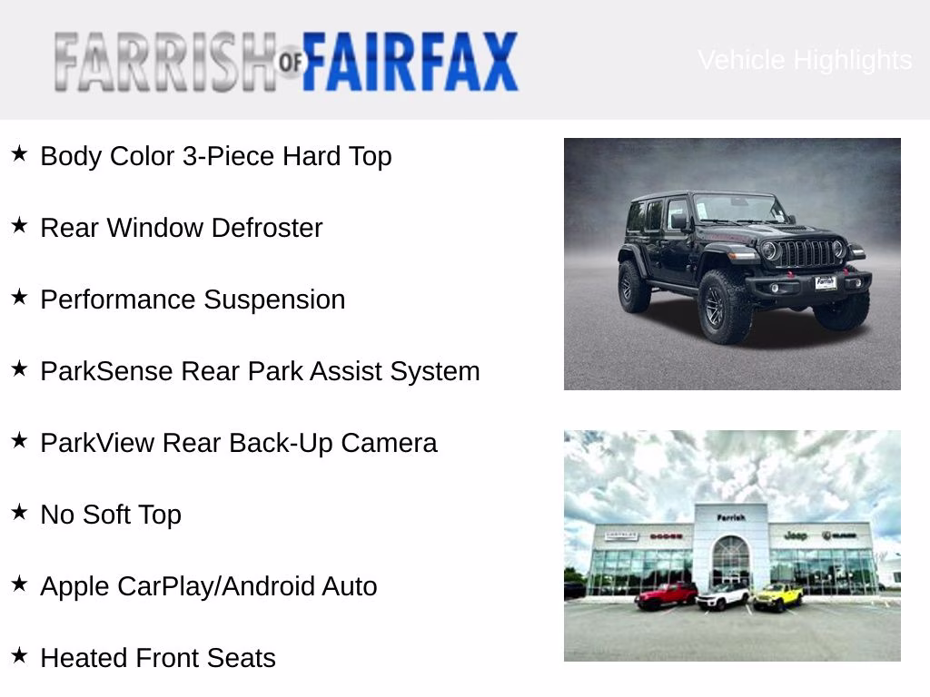 2026 Black Clearcoat Jeep Wrangler Rubicon X 4X4 SUV