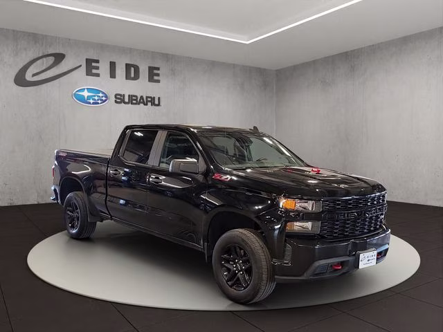 2021 Black Chevrolet Silverado 1500 Custom Trail Boss 4X4 Truck