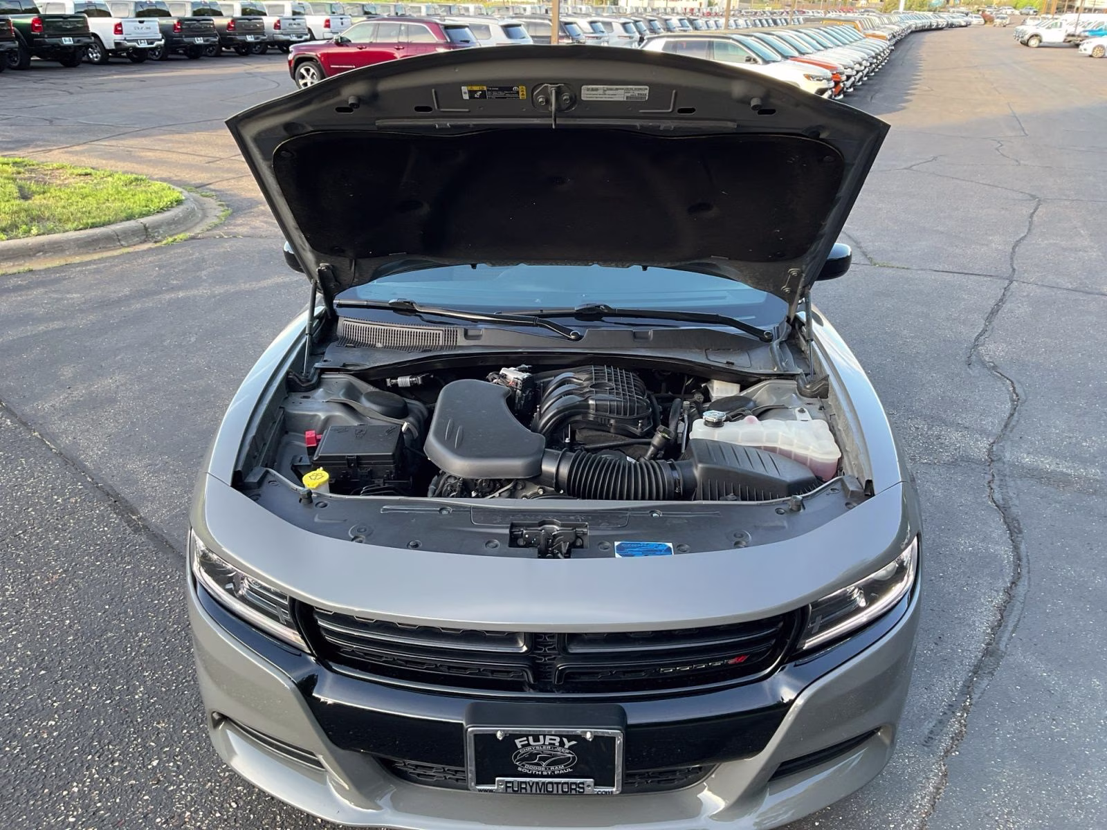 2023 Destroyer Gray Clearcoat Dodge Charger SXT AWD Sedan